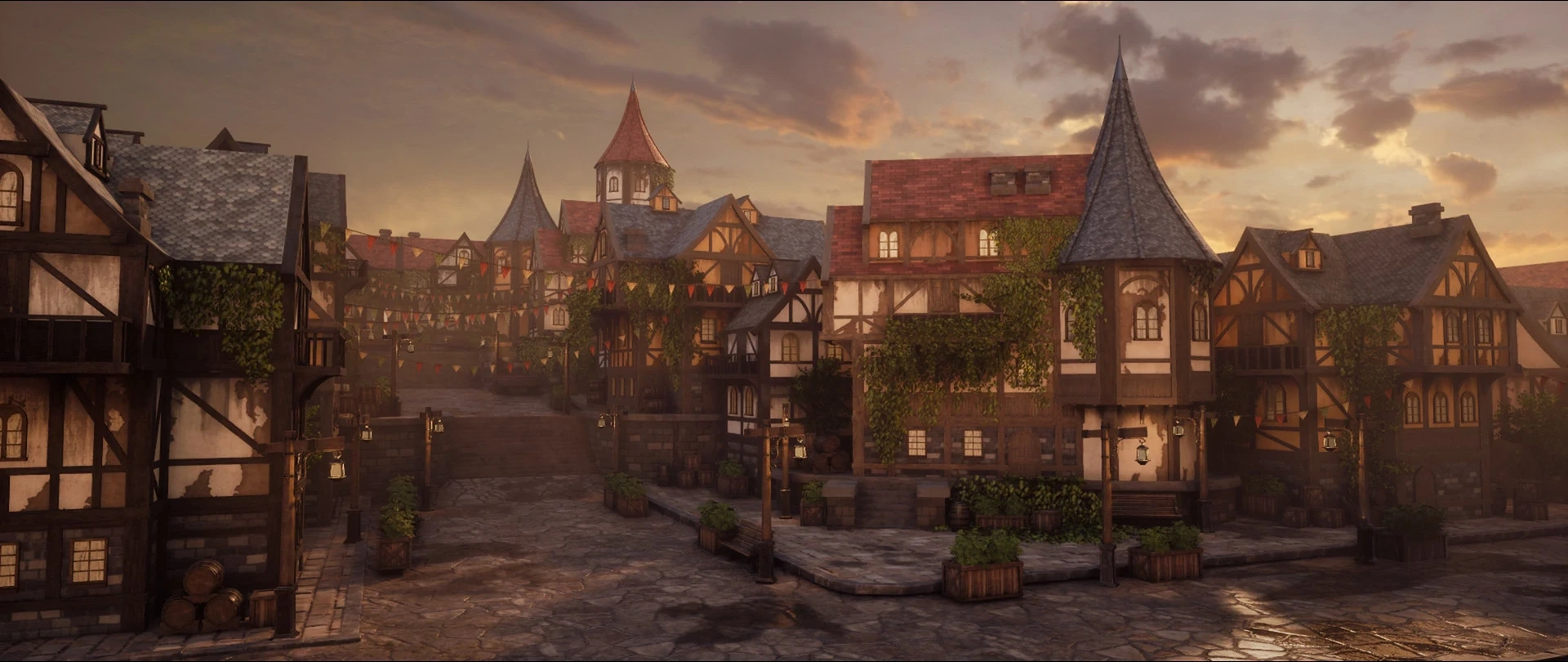Town at Dusk